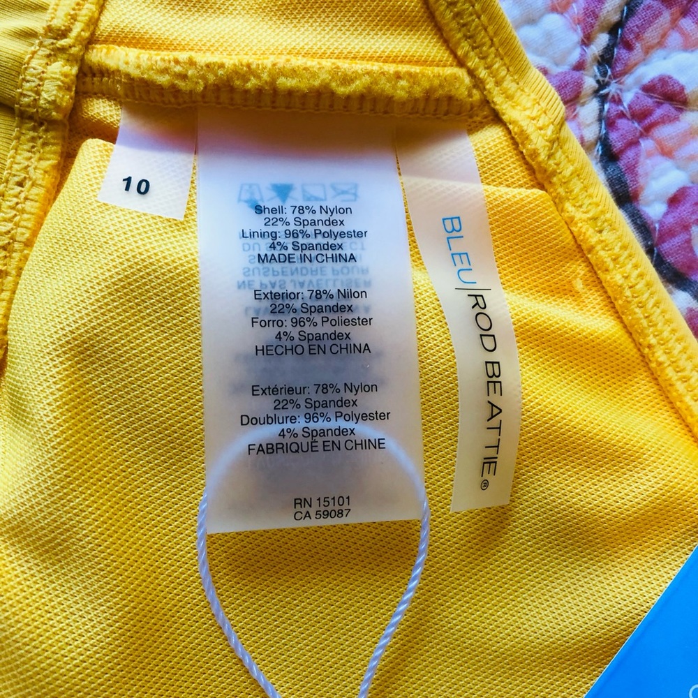 NWT Bleu Rod Beattie Tie Front Bikini Top - Picture 4 of 4